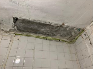 防水工程施工前的損壞情況