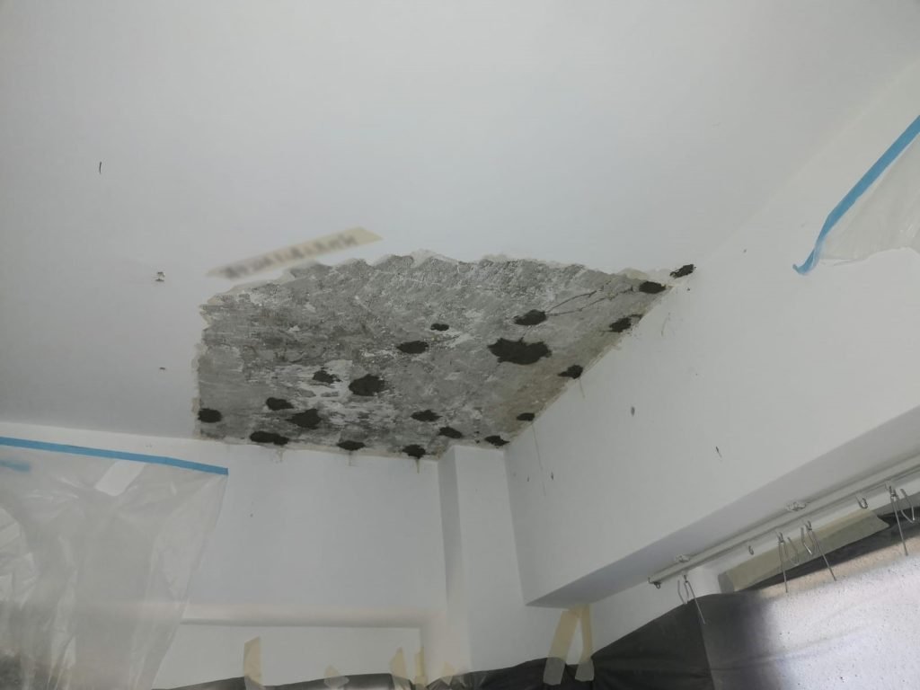 精準防水科技有限公司，防水打針工程，待填充物料硬化固化後，拆除注水管並用英泥沙漿回填密封裂縫。
