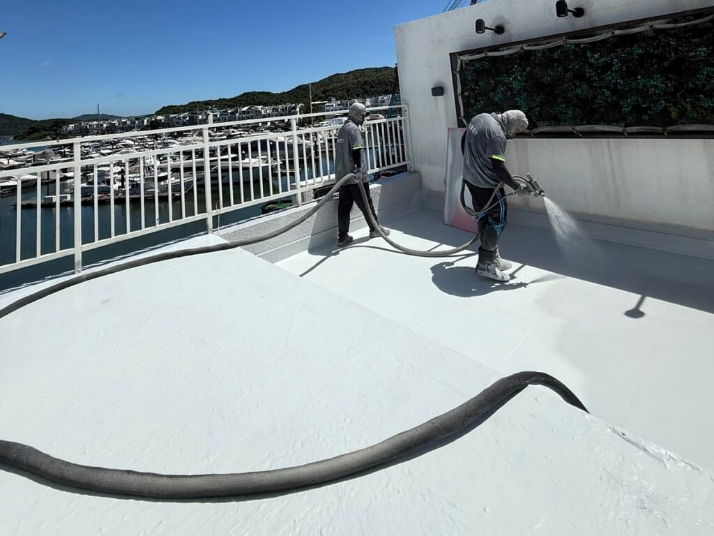 西貢匡湖居獨立屋天台防水工程完工相片