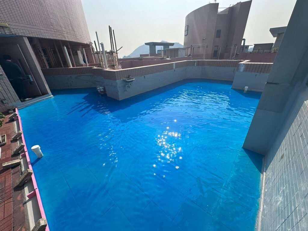 青衣盈翠半島住宅天台浸水測試